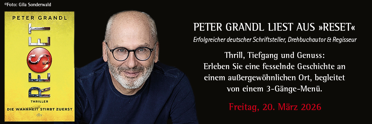 Tickets für Lesung mit Peter Grandl